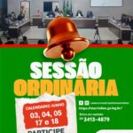 Câmara Municipal divulga as datas das sessões do mês de junho
