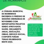 Acompanhe o Calendário de reuniões da Câmara Municipal no próximo mês de dezembro.