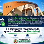Câmara divulga calendário de Sessões do mês de setembro de 2026